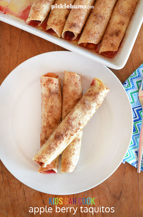 Apple and Berry Taquitos