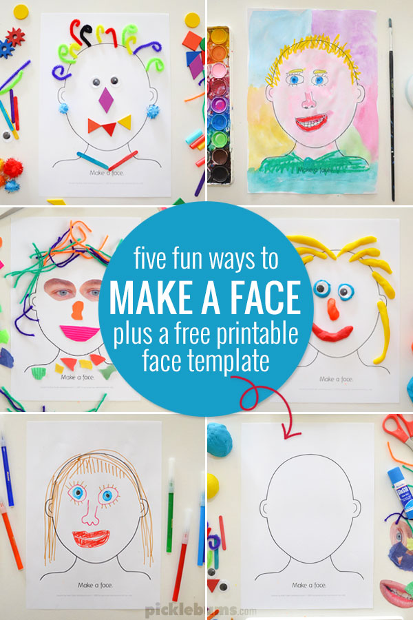 Make A Face Printable Nibhtstl