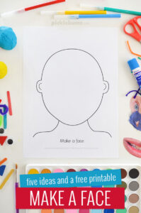 Make a face free printable