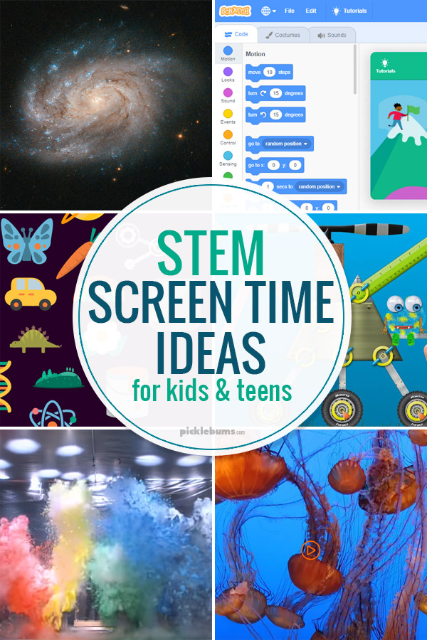 STEM Screen time ideas for kids