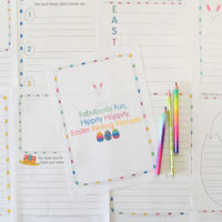 Free printable Easter writing prompts for kids