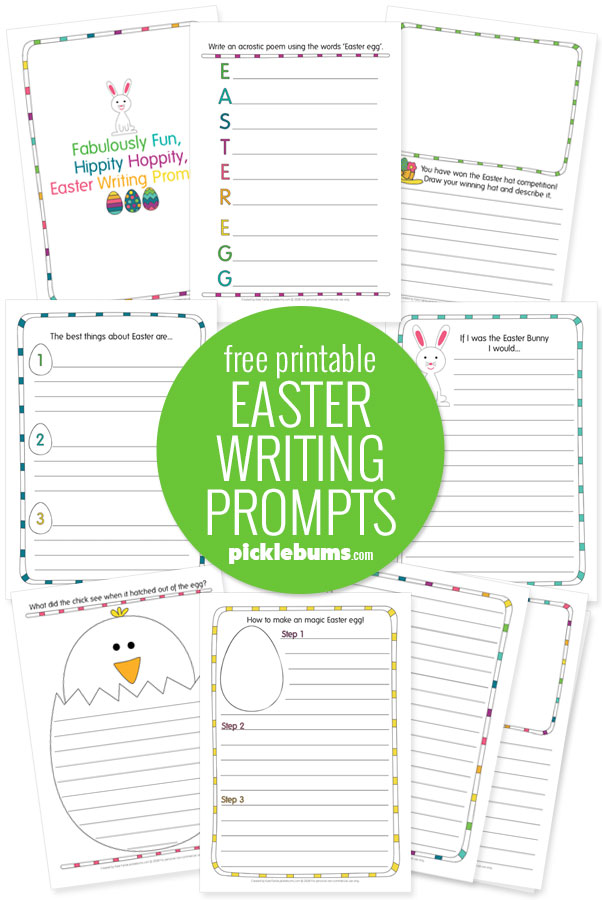 Free Printable Easter Writing Prompts for Kids