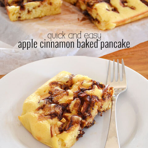 Apple and Cinnamon Baked Pancake