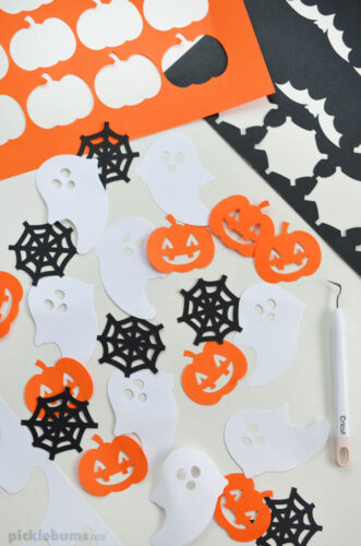 Easy Paper Halloween Garland with Cricut - Picklebums