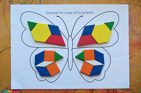 butterfly pattern blocks