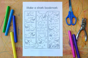 Free Printable Shark Bookmarks to Colour - Picklebums