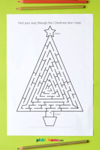 Free Printable Christmas Mazes for Kids - Picklebums