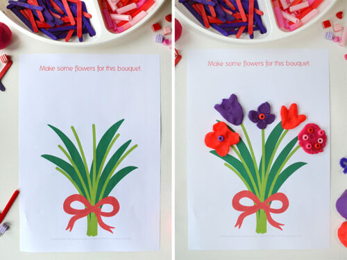 Valentine's Day Playdough Mats (free printable) - Picklebums