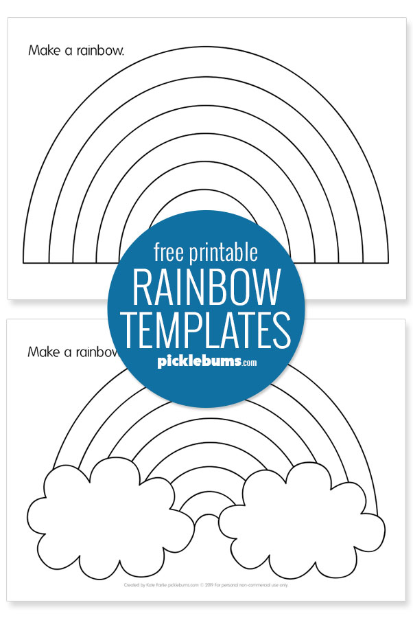 printable rainbow templates
