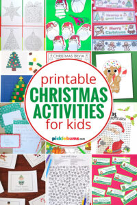 50 Free Printable Christmas Boredom Buster Activities for Kids - Picklebums