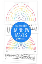 Printable Rainbow Mazes for Kids. - Picklebums