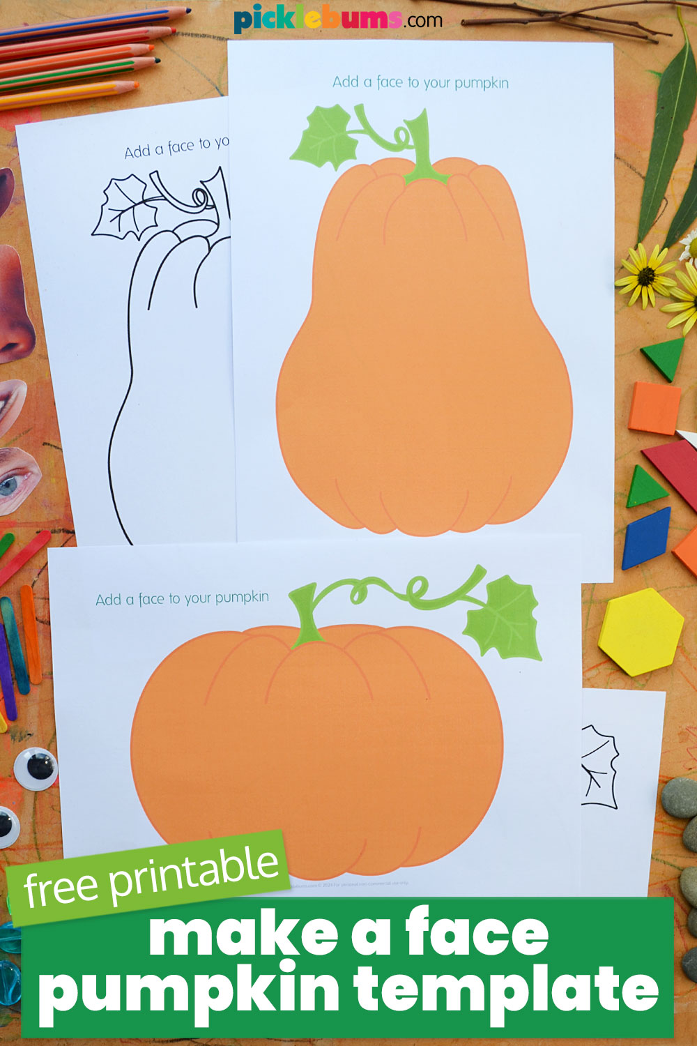 Make a Pumpkin Face – Free Printable Pumpkin Templates