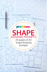 shape drawing prompt set