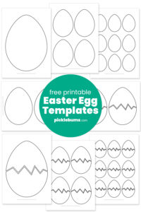 8 printable egg templates