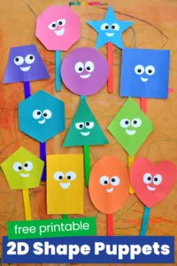 printable shape puppets