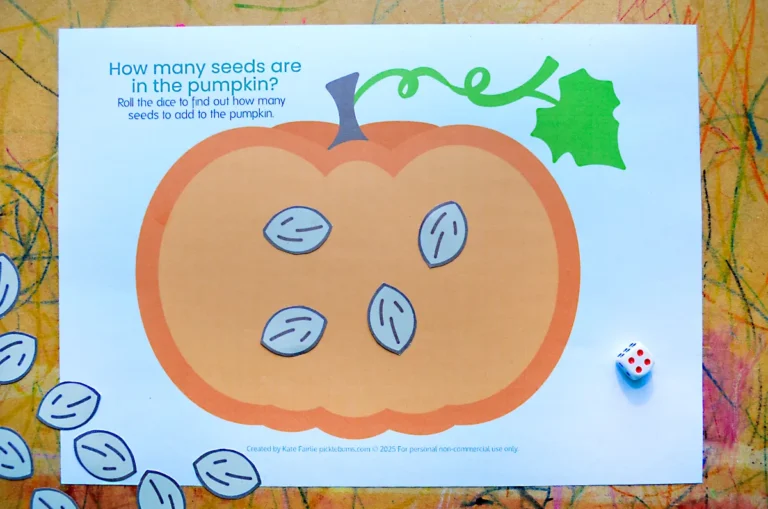 pumpkin counting game free oprintable