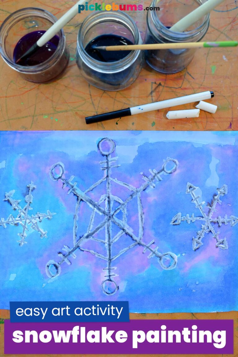 easy snowflake art for kids